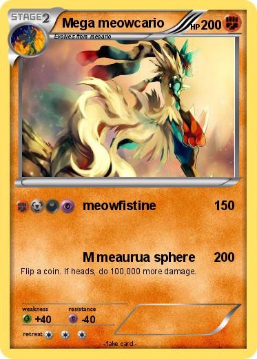 Pokemon Mega meowcario