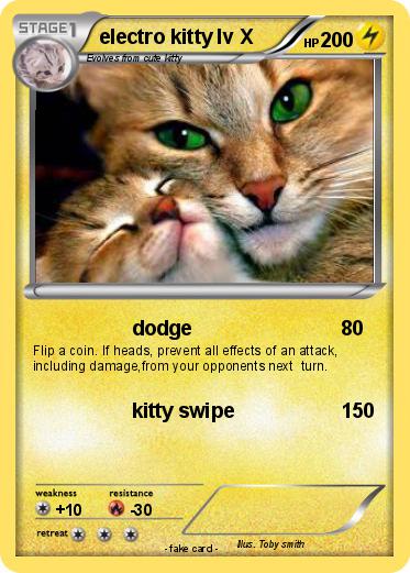 Pokemon electro kitty lv X