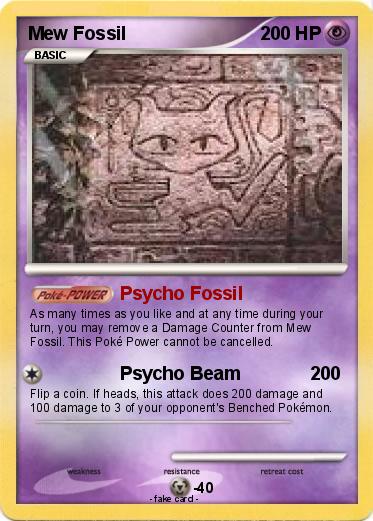 Pokemon Mew Fossil