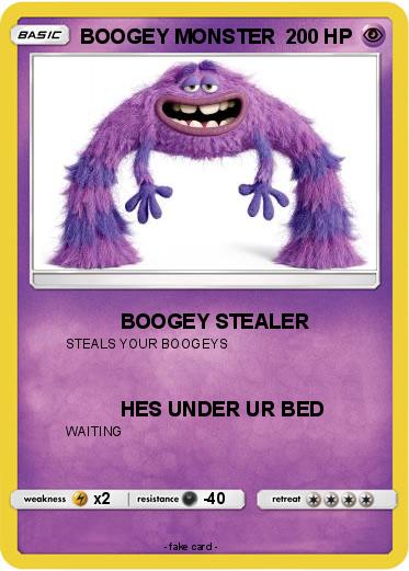 Pokemon BOOGEY MONSTER