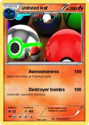 Pokemon Unlisted leaf