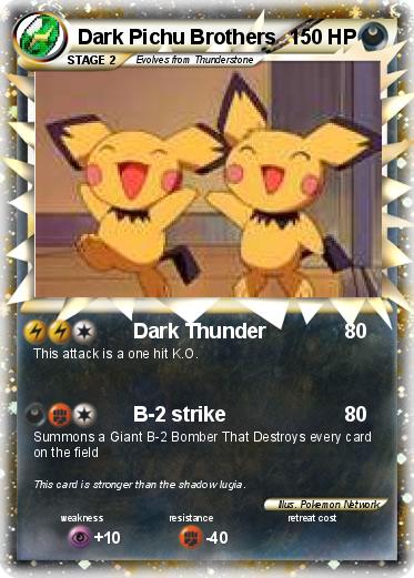 Pokemon Dark Pichu Brothers