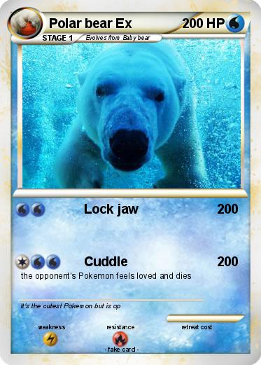 Pokemon Polar bear Ex