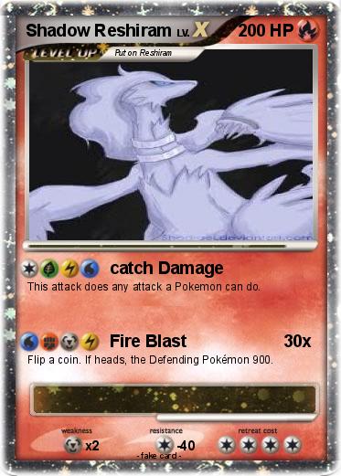 Pokemon Shadow Reshiram
