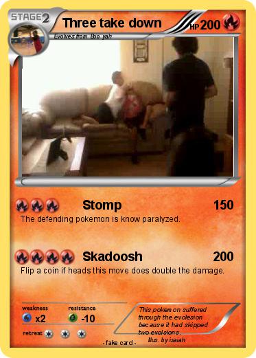 Pokemon Three take down