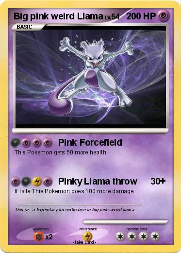 Pokemon Big pink weird Llama