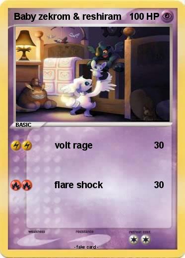 Pokemon Baby zekrom & reshiram