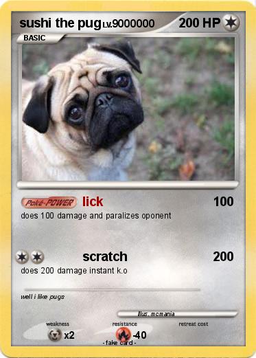 Pokemon sushi the pug