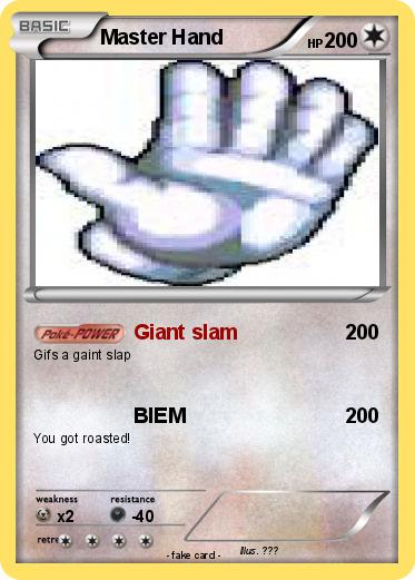 Pokemon Master Hand