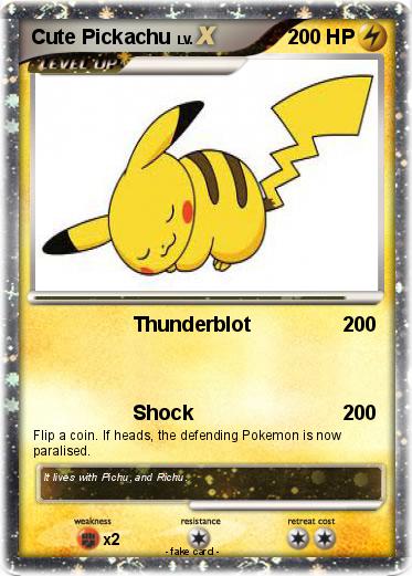 Pokemon Cute Pickachu