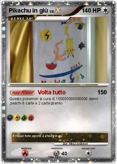 Pokemon Pikachu in giù