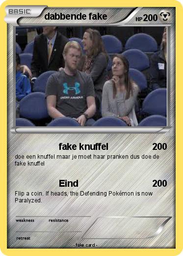 Pokemon dabbende fake