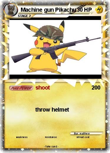 Pokemon Machine gun Pikachu