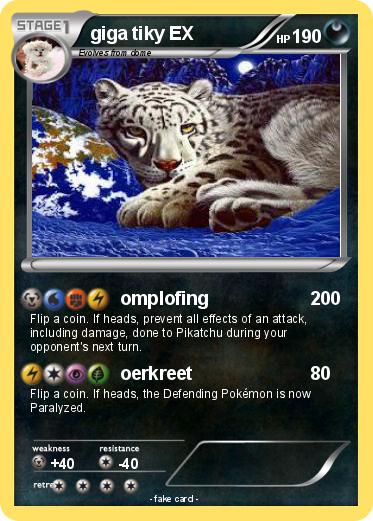 Pokemon giga tiky EX