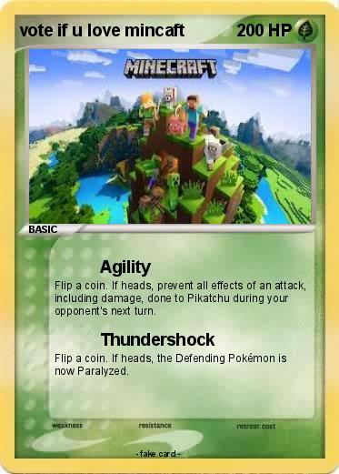 Pokemon vote if u love mincaft