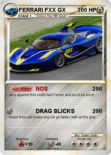 Pokemon FERRARI FXX GX