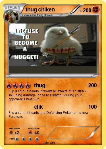 Pokemon thug chiken