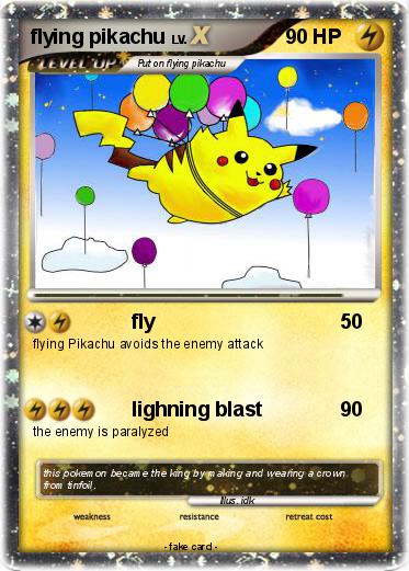 Pokemon flying pikachu