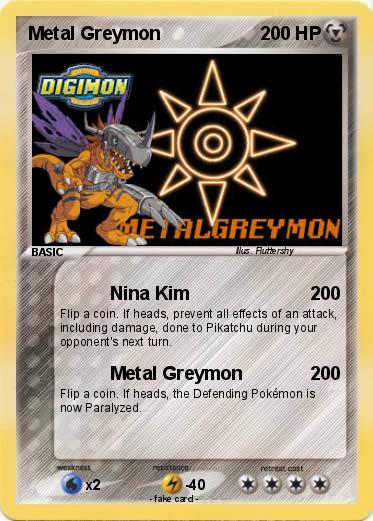 Pokemon Metal Greymon