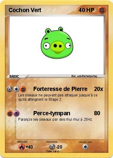 Pokemon Cochon Vert