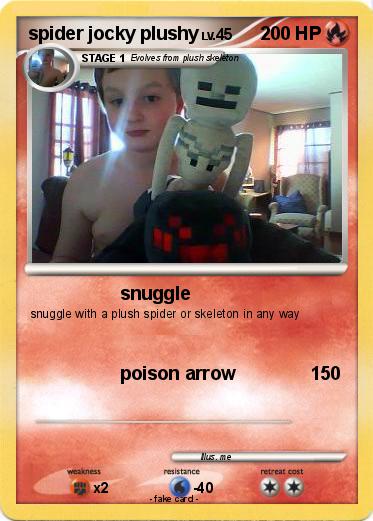 Pokemon spider jocky plushy