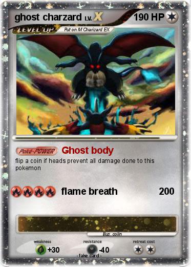 Pokemon ghost charzard