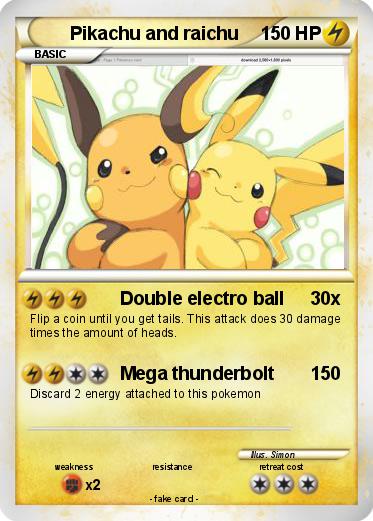 Pokemon Pikachu and raichu