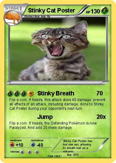 Pokemon Stinky Cat Poster