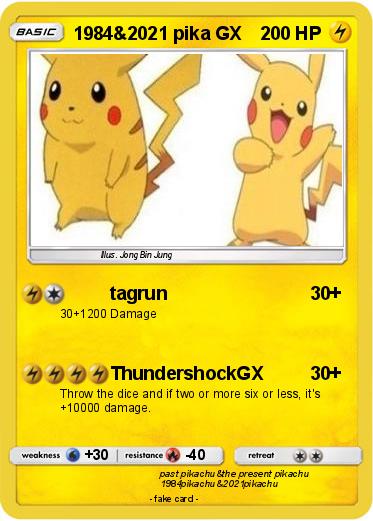 Pokemon 1984&2021 pika GX