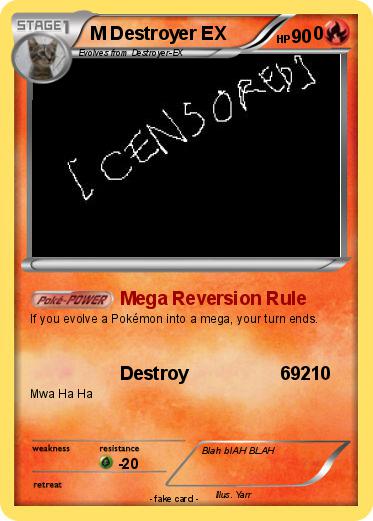 Pokemon M Destroyer EX                 0
