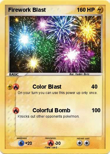 Pokemon Firework Blast
