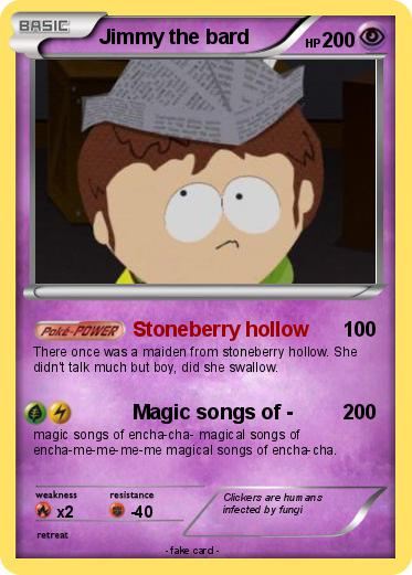 Pokemon Jimmy the bard