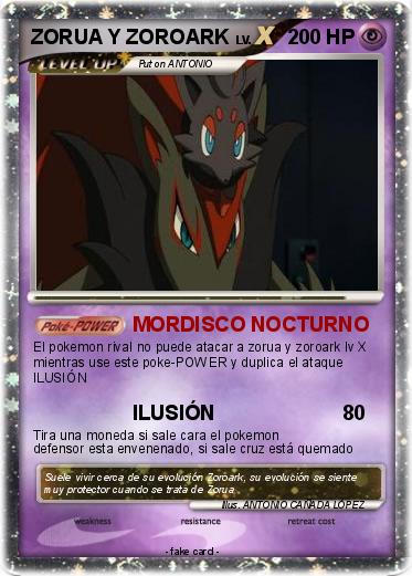Pokemon ZORUA Y ZOROARK