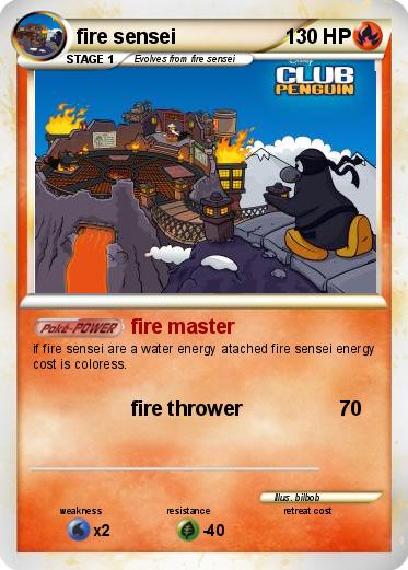 Pokemon fire sensei
