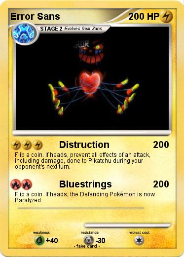 Pokemon Error Sans