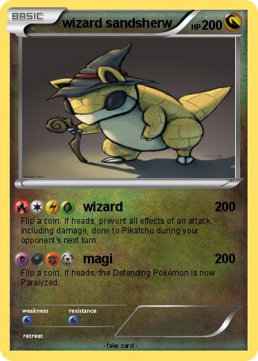 Pokemon wizard sandsherw