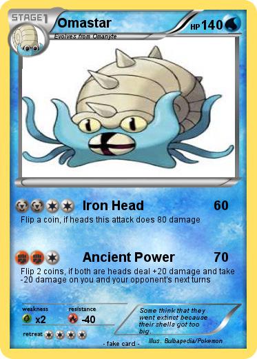 Pokemon Omastar