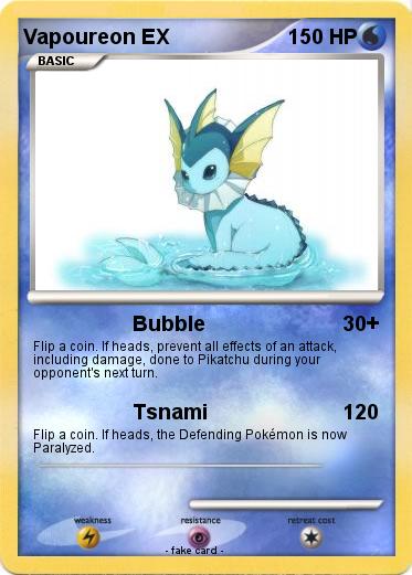 Pokemon Vapoureon EX