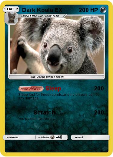Pokemon Dark Koala EX