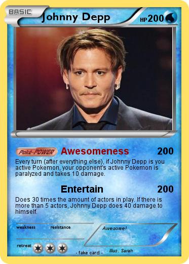 Pokemon Johnny Depp