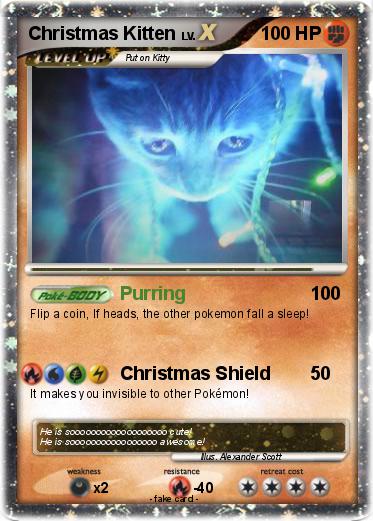 Pokemon Christmas Kitten