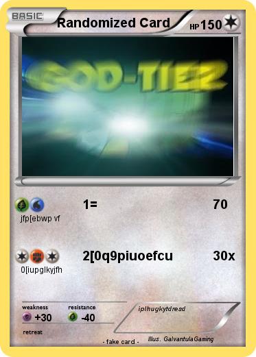 Pokemon Randomized Card