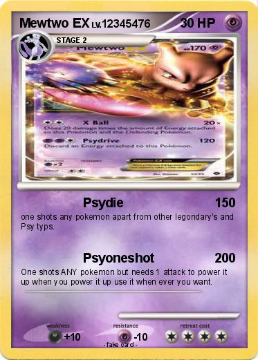 Pokemon Mewtwo EX
