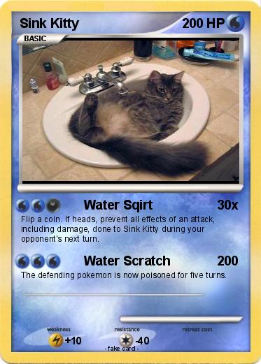 Pokemon Sink Kitty