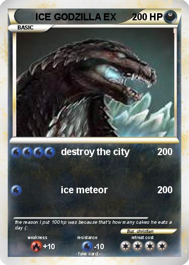 Pokemon ICE GODZILLA EX