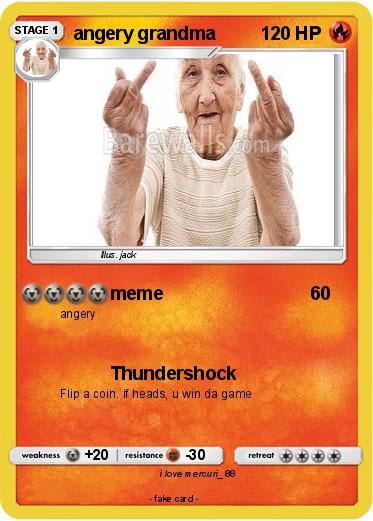 Pokemon angery grandma