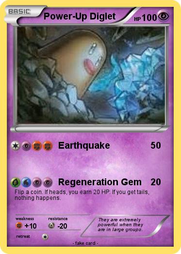 Pokemon Power-Up Diglet