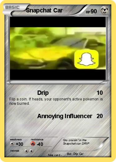 Pokemon Snapchat Car