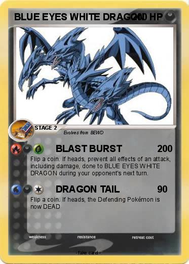 Pokemon BLUE EYES WHITE DRAGON