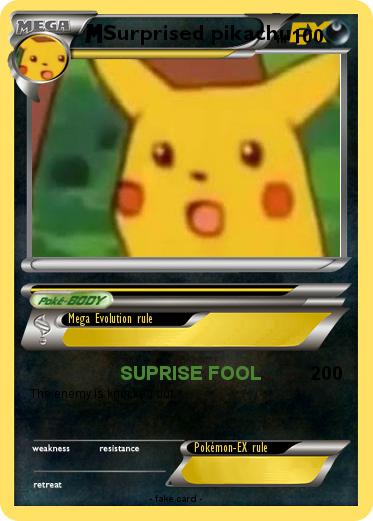 Pokemon Surprised pikachu
